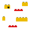 Lego pieces stacking to form a duck