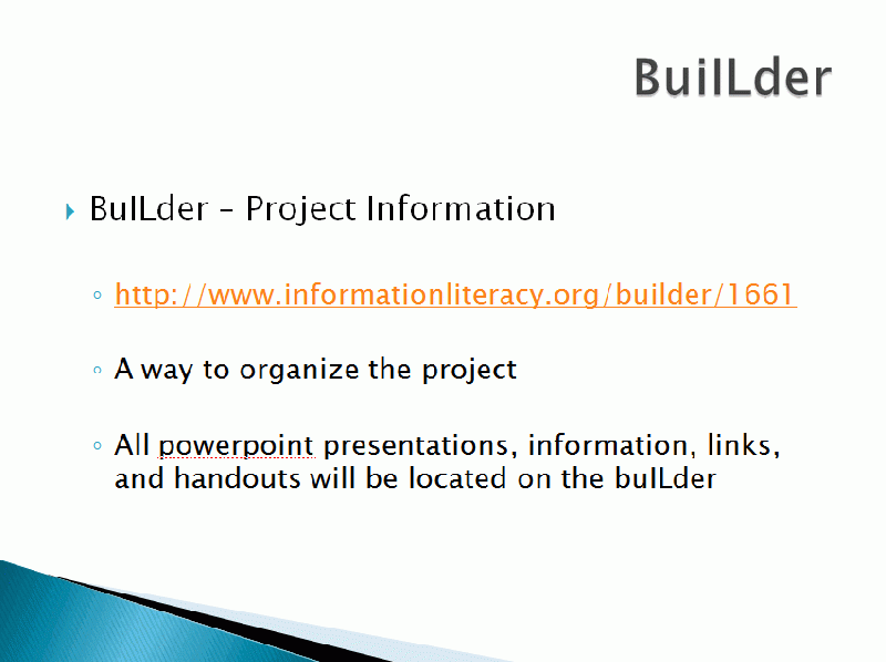 BuILder information